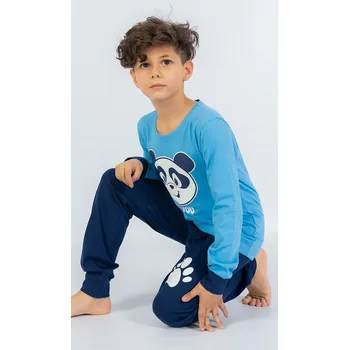 Chlapecké pyžamo Dětské pyžamo dlouhé I love you modrá 5 - 6