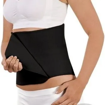 Těhotenský podpůrný pás Belly Binder - Stahovací pás po porodu černý L/XL Carriwell