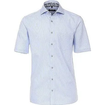 Pánská košile Pánská košile Casa Moda Comfort Fit modrý proužek krátký rukáv vel. 48 - 56 (3XL - 7XL) - 52