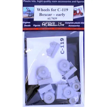 Plastikový model Plusmodel 1/72 Wheels for C-119 Boxcar (early)