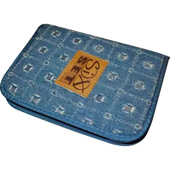 Penál Impap Školní penál jeans neplněný