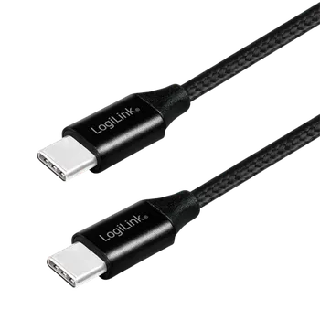 Datový kabel &nbsp;LogiLink Kabel USB 2.0, USB-C na USB-C, černý, 1m