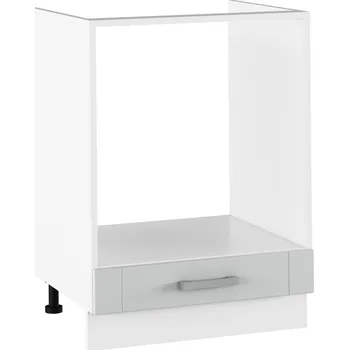 Kuchyňská skříňka Spodní sporáková skříňka, světlešedá/bílá, JULIA TYP 58