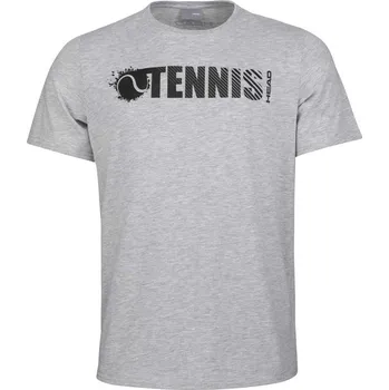 Pánské tričko Pánské tenisové tričko Head Font T-Shirt, grey melange - XL HEAD - doprava zdarma