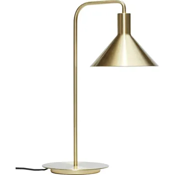 Lampička Zlatá kovová stolní lampa Hübsch Solo