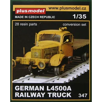 Plastikový model Plusmodel 1/35 German L4500A Railway Truck - Conversion Set