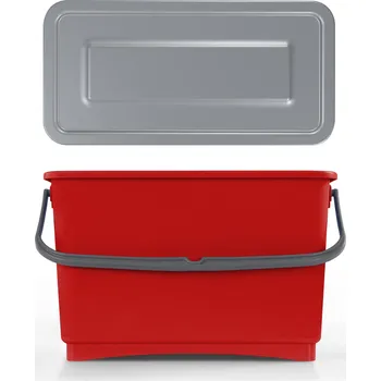 kbelík Hermeticky uzavřený kbelík 8 l - červený