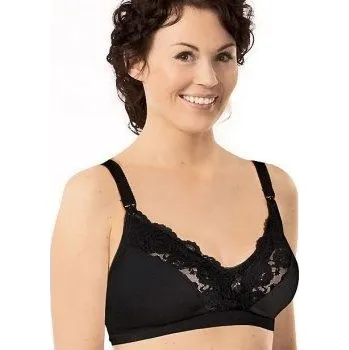 Těhotenské spodní prádlo Podprsenka s krajkou a klipem ke kojení černá I Carriwell