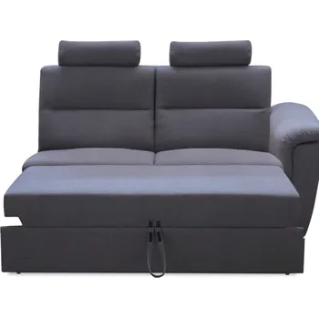 Sedací souprava Rozkládací část s opěrkami, šedá látka, na objednávku, pravá, BORN 3 1B ZF ZZ