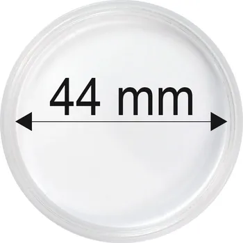 Plastové kapsle na mince o průměru 44 mm - 10 ks