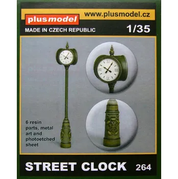 Plastikový model Plusmodel 1/35 Street clock