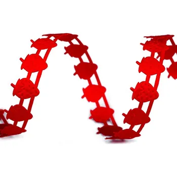 Galanterie Saténový prýmek jahody, šíře 17mm