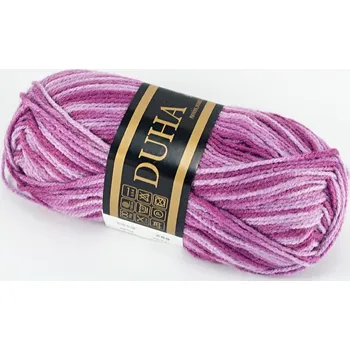 Galanterie Příze Duha - fialovo růžová 892