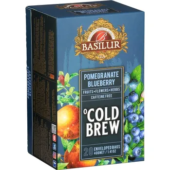 Čaj BASILUR Cold Brew Pomegranate Blueberry 20 x 2 g