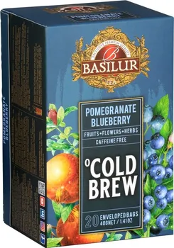 Čaj BASILUR Cold Brew Pomegranate Blueberry 20 x 2 g