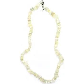 Náhrdelník Náhrdelník sekaný 45cm zap. MĚSÍČNÍ KÁMEN BÍLÝ SKHS_MKB