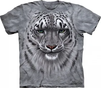 Pánské tričko The Mountain Snow Leopard Portrait šedé L