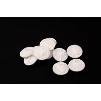 Knoflík Nitěný knoflík - bílá - průměr 1,8 cm