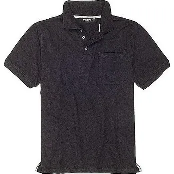 Pánské tričko Pánská polokošile - tričko s límečkem černé Adamo 5XL - 8XL krátký rukáv Adamo - 6XL