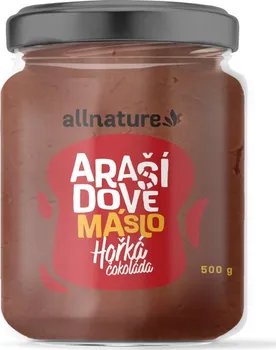 Allnature Arašídové máslo s hořkou čokoládou 500 g