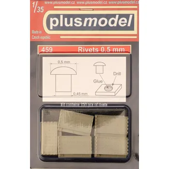 Plastikový model Plusmodel 1/35 Rivets 0,5 mm (250 pcs.)