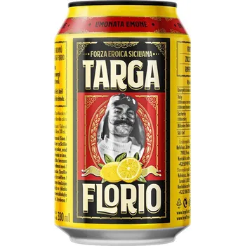 Limonáda Targa Florio citrónová plech 330 ml