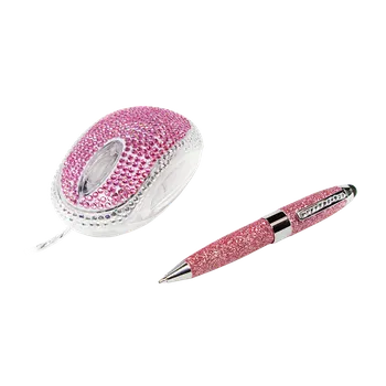 Myš LogiLink Designová sada - drahokamová myš a třpytivé dotykové pero