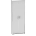 Bílá kancelářská skříň JOHAN 2 NEW 05, laminát, prostorná a moderní