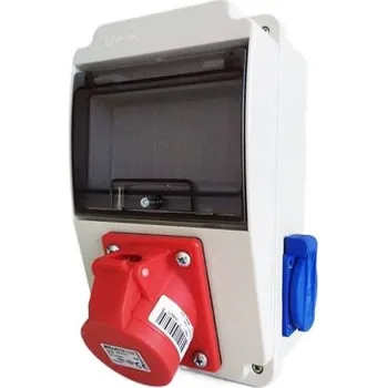 Rozvaděč Stavební zásuvkový rozvaděč SR 20568 - 2x 230V + 1x 400V 16A čtyřkolík , IP44