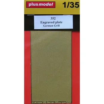 Plastikový model Plusmodel 1/35 Engraved plate - German grill (PE set)