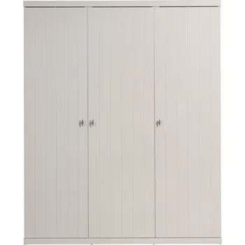 Dětská skříň Bílá dřevěná skříň Vipack Robin 205 x 166 cm