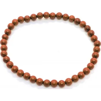 Náramek Náramek kuličky 4mm JASPIS ČERVENÝ SKN4_JC