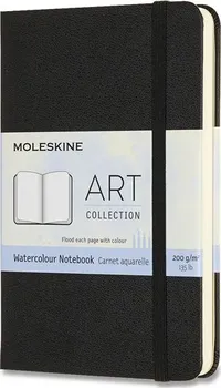 zápisník Moleskine Watercolour Notebook S černý