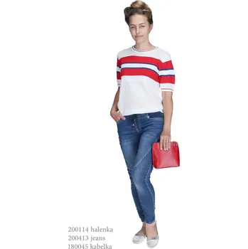 Dámský svetr FF19029 halenka Beauty Woman barva: červená, velikost: S/M