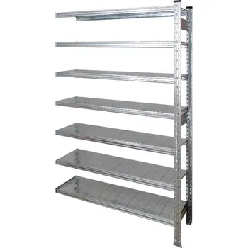 Dílenský regál Přístavný policový regál 3000x900x300 mm, 7 polic + doprava zdarma