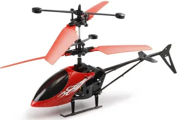 RC model vrtulníku Alltoys Mustar Vrtulník s LED světlem červený