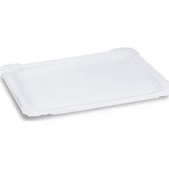 Jednorázové nádobí Papírové tácky (100% celulóza - PAP) 16,5x20cm [250 ks]