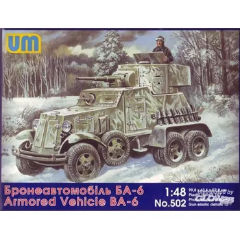 Plastikový model Unimodel 1/48 BA-6 Armored Vehicle