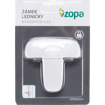 Dětský bezpečnostní prvek ZOPA Zámek ledničky bílý/šedý