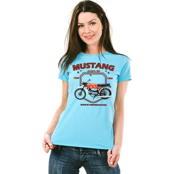 STRIKER Dámské tričko Jawa mustang Barva: Tyrkysová, Velikost: XXL
