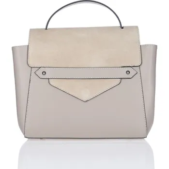 Kabelka Kabelka Klopa semiš kůže barva: béžová