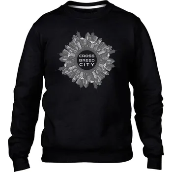 Pánská mikina DNB mikina pánská bez kapuce "New City CROSS" Velikost: XXL, Barva: Černá