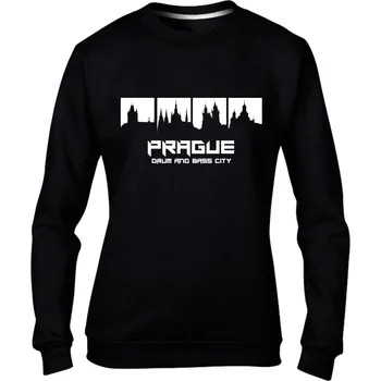 Dámská mikina Dámská mikina bez kapuce DNB City Silueta černá Velikost: L, Barva: Černá - Design 1