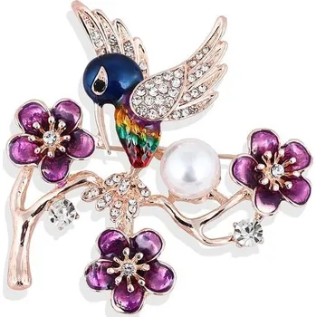 Souprava šperků B-TOP Luxusní brož BIRD