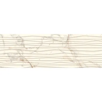 Obklad Serene bianco sciana struktura rekt. - obkládačka rektifikovaná 25x75 bílá 160672