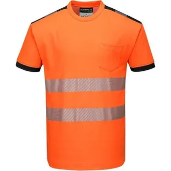 PORTWEST T181 Tričko HiVis PW3 s reflexními pruhy Varianta: vel.L T181_OR-85752