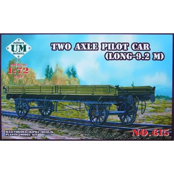 Plastikový model Unimodel 1/72 Two Axle Pilot Car (long 9,2m)