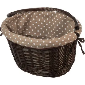 Košík na láhev Černý proutěný košík na kolo