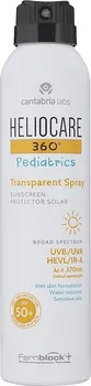 Přípravek na opalování Heliocare Pediatrics Transparent Spray SPF50+ 200 ml