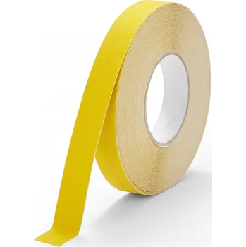 Lepicí páska Protiskluzová páska 19 mm, žlutá, jemnozrnná - metráž